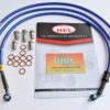 YAMAHA R1 1998 2001 BRAIDED BRAKE LINES HBF9516 FRONT AND REAR HEL PERFORMANCE BRAKE LINE KIT RACE LAYOUT KIT 3 x STAINLESS STEEL LINES
