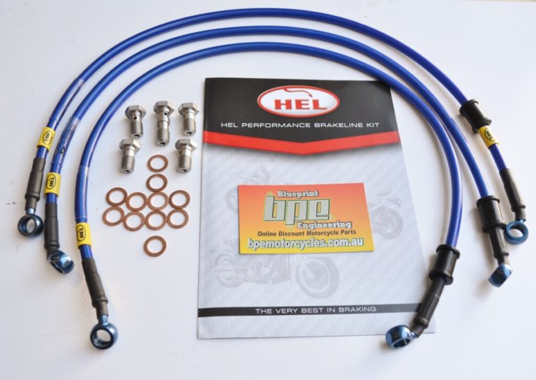 YAMAHA R6 1998 2002 BRAIDED BRAKE LINES HBF9524 FRONT AND REAR HEL