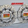 YAMAHA MT-10 ABS  2016 2018 BRAKING RIGHT AND LEFT FRONT BRAKE WK071L WK071R WAVE CONTOUR LIGHT WEIGHT DISCS CENTERS - Image 3