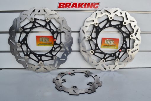 YAMAHA R1 2004 2005 2006 BRAKING FRONT AND REAR BRAKE WK071L WK071R YA34RID WAVE CONTOUR LIGHT WEIGHT DISCS CENTERS