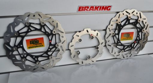 YAMAHA R1 2004 2005 2006 BRAKING FRONT AND REAR BRAKE WK071L WK071R YA34RID WAVE CONTOUR LIGHT WEIGHT DISCS CENTERS - Image 2