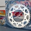 YAMAHA R1 2009 2014 17t - 47T OEM 530 silver steel RK front and rear sprockets metallic blue EK chain - Image 6