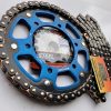 SUZUKI GSX-R750	2011-2020 (16t - 47T KIT 525 BLUE) stealth rear supersprox front and black gold EK chain free delivery - Image 3