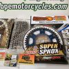 SUZUKI GSX-R750	2011-2020 (16t - 47T KIT 525 BLUE) stealth rear supersprox front and black gold EK chain free delivery - Image 2