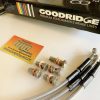 YAMAHA R1 2012 2014 Goodridge braided brake lines – NON ABS front and rear Twin layout kit front and rear 3 line kit - Image 3